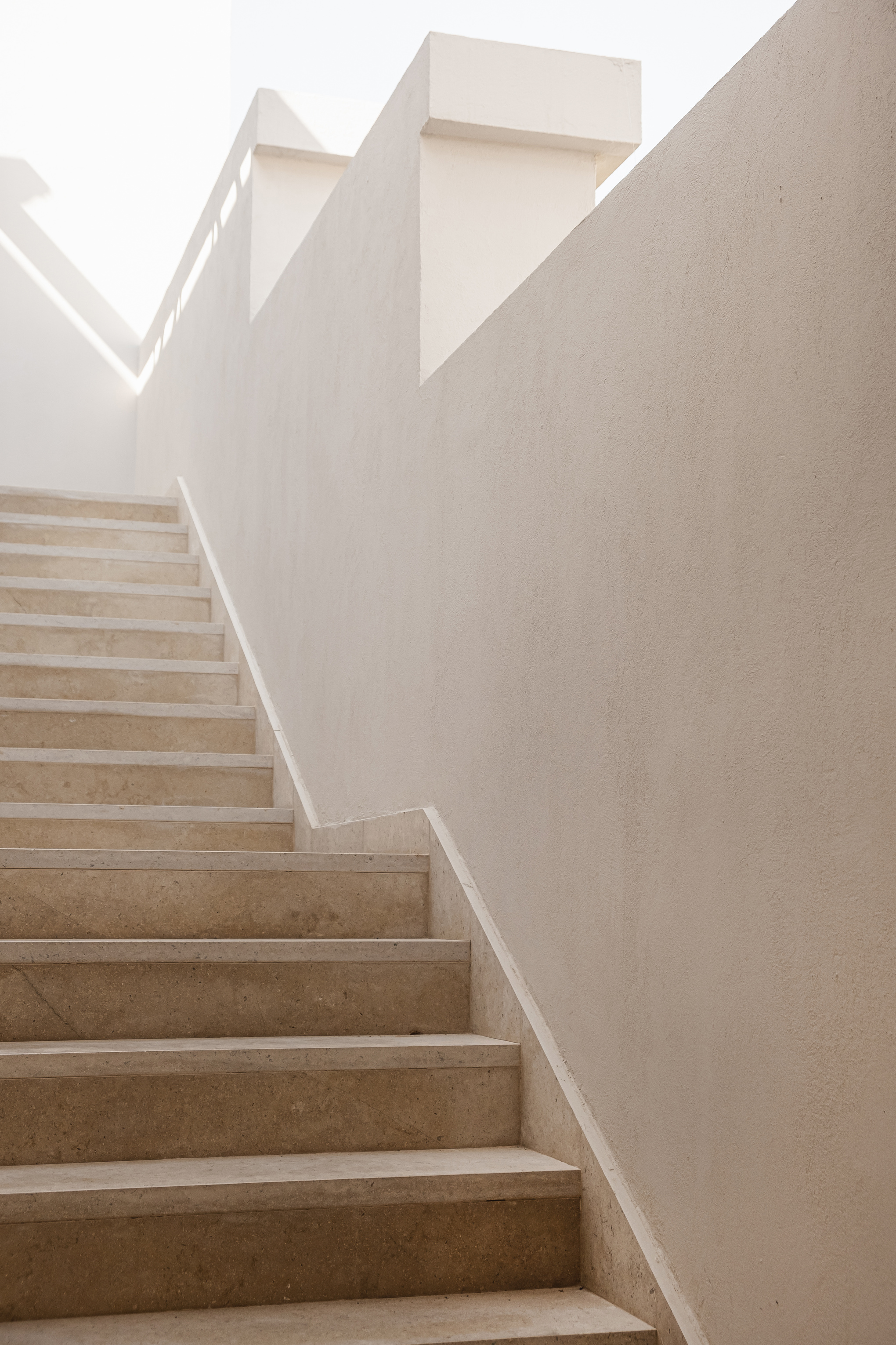 Beige Wall and Stairs 